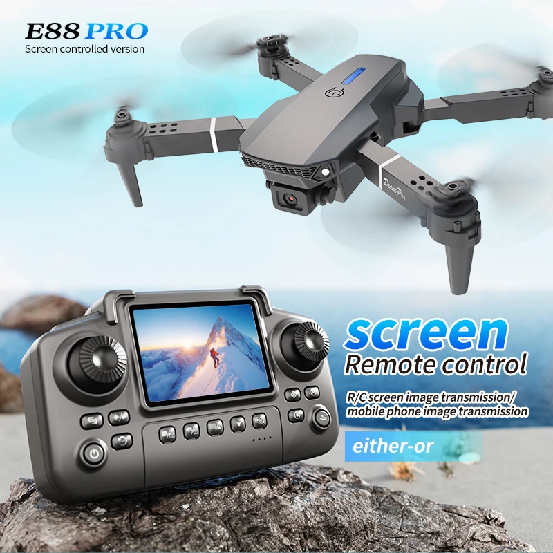 Drone Rc Explorer - Profesjonalny dron E88 PRO z ekranem