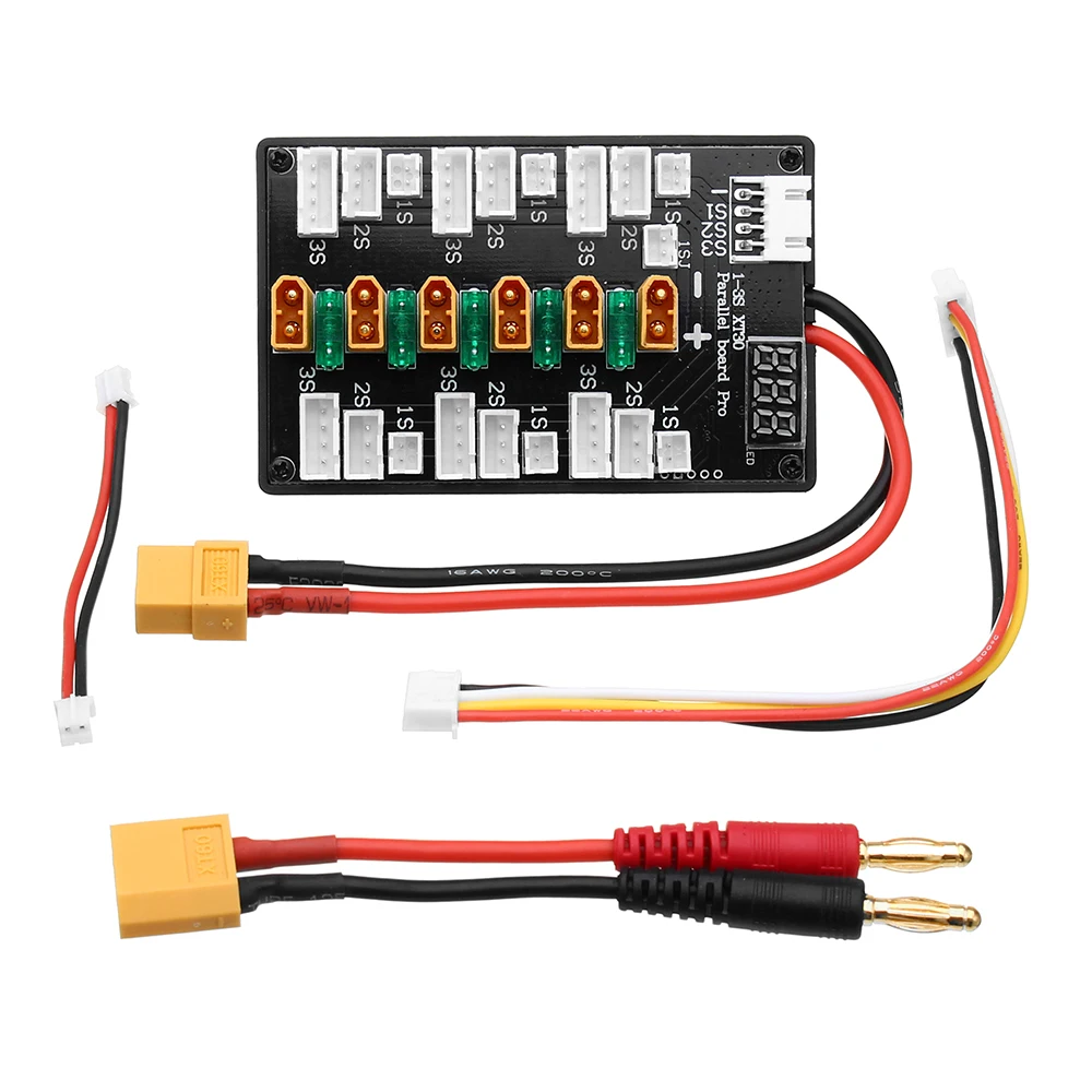 Lipo Parallel Charging Board - Wtyczka XT30 1S-3S bateria Lipo wersja