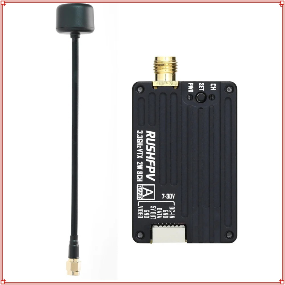 Nowy nadajnik RUSHFPV 3.3G 2W  – Drone Rc Controller And Receiver recenzja i cena