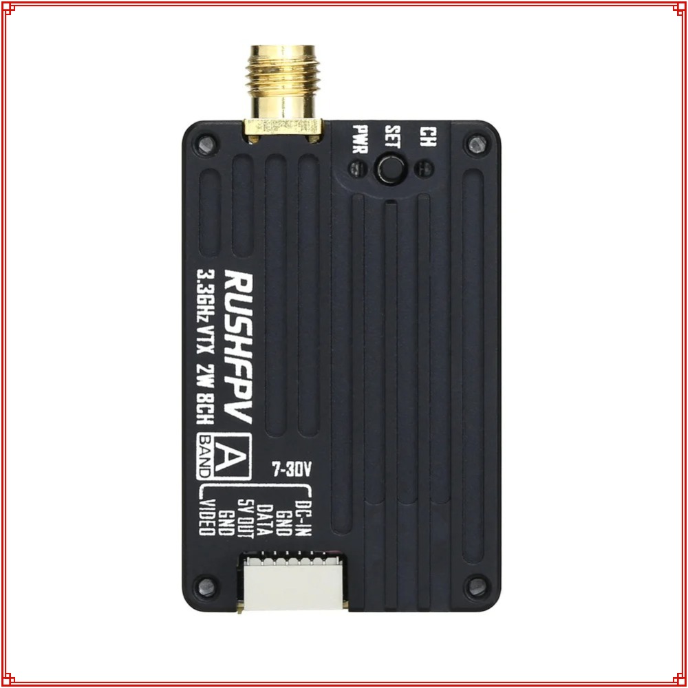 Nowy nadajnik RUSHFPV 3.3G 2W  – Drone Rc Controller And Receiver recenzja i cena