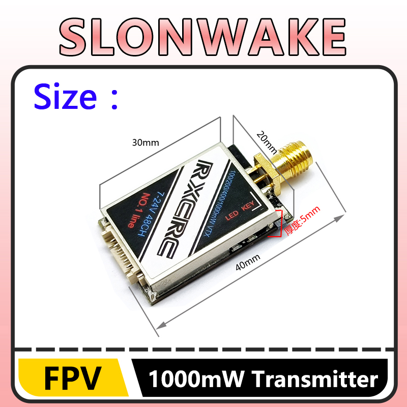 SLONWAKE 5.8G 48CH 1W VTX 100/ – Drone Rc Controller And Receiver recenzja i cena