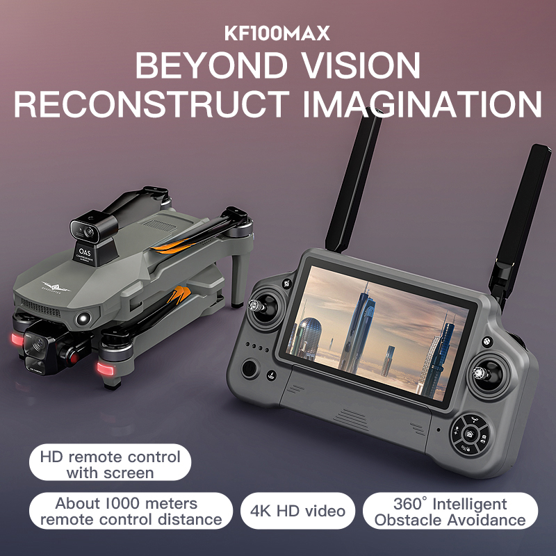 Dron GPS KF100 MAX Kamera 4K 3 – Drone Rc Gps recenzja i cena